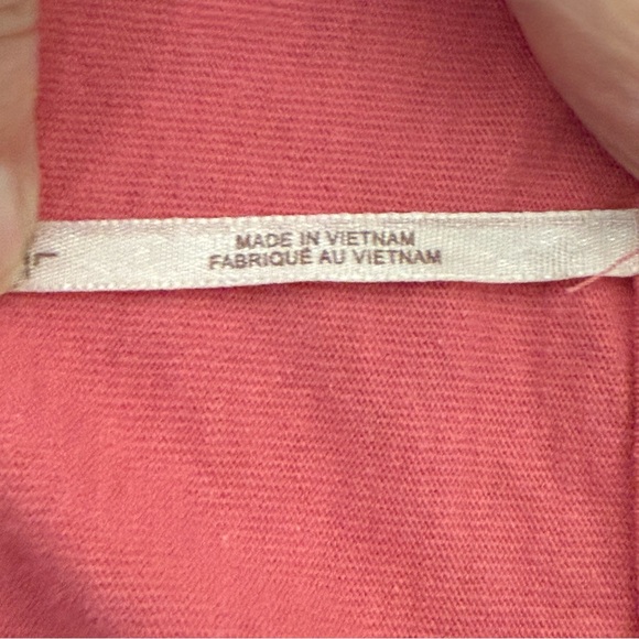 Free People Pink Tie Front Crop Top Puff Sleeve Boho Summer Festival Tee - Picture 10 of 13